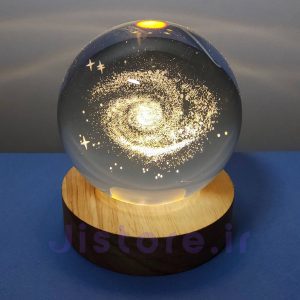 چراغ خواب مدل گوی کریستالی طرح کهکشانی