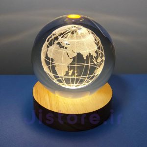 چراغ خواب مدل گوی کریستالی طرح کره زمین