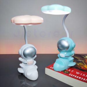 چراغ مطالعه شارژی طرح فضانورد و هولدر موبایل