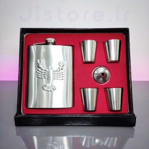 ست قمقمه جیبی و شات طرح عقرب