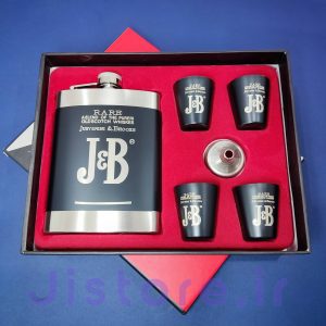 ست قمقمه جیبی و شات طرح J&B