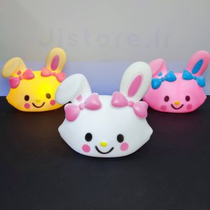 چراغ خواب سیلیکونی مدل خرگوش