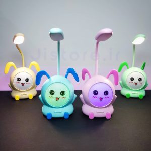 چراغ مطالعه شارژی و هولدر موبایل مدل خرگوش