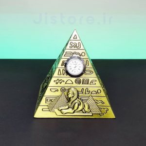 ماکت فلزی هرم مصر باستان ساعت دار